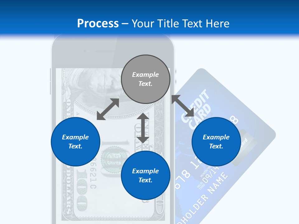 Front View Abstract Dollar PowerPoint Template