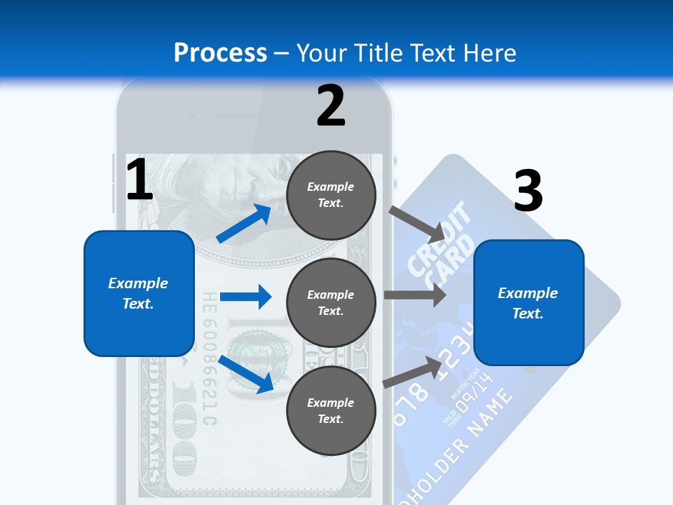 Front View Abstract Dollar PowerPoint Template