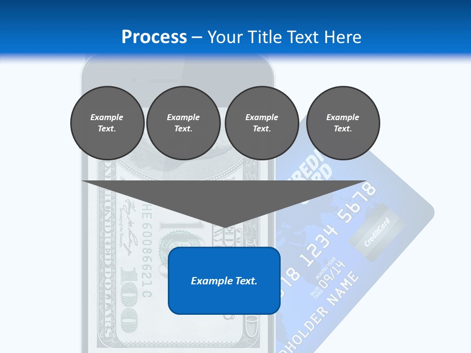 Front View Abstract Dollar PowerPoint Template