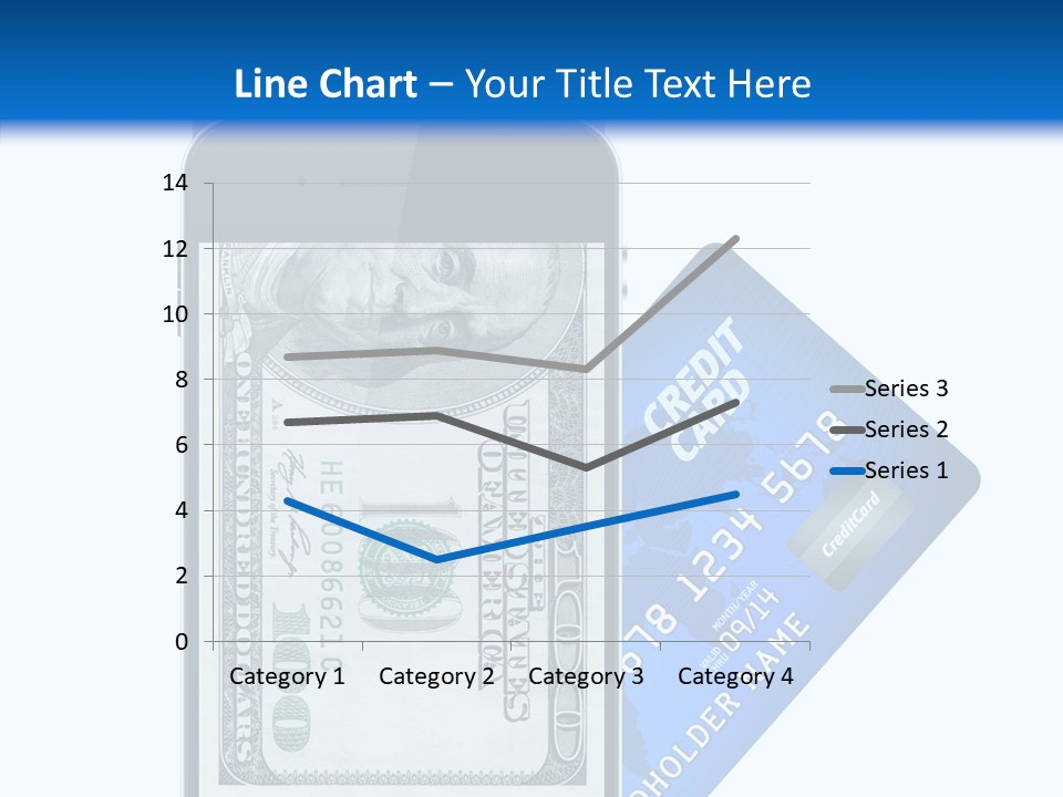 Front View Abstract Dollar PowerPoint Template