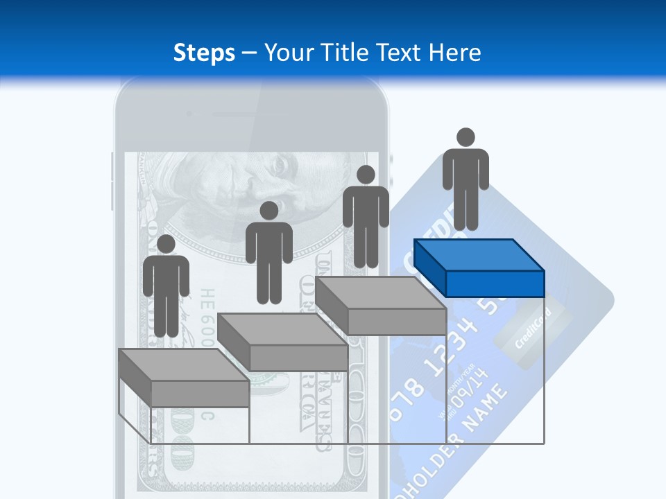 Front View Abstract Dollar PowerPoint Template