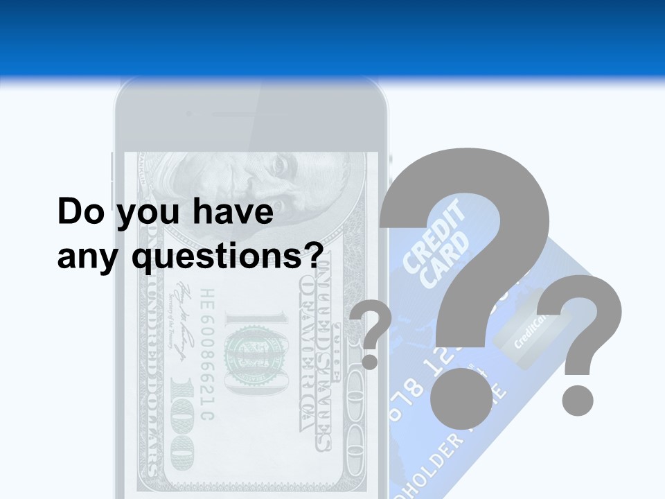 Front View Abstract Dollar PowerPoint Template