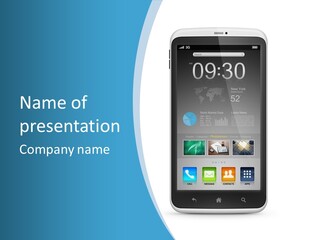 Isolated Mp Player Concept PowerPoint Template