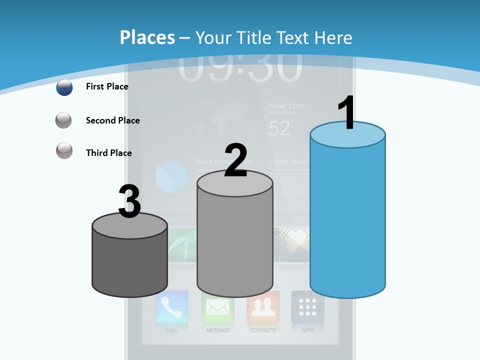 Isolated Mp Player Concept PowerPoint Template