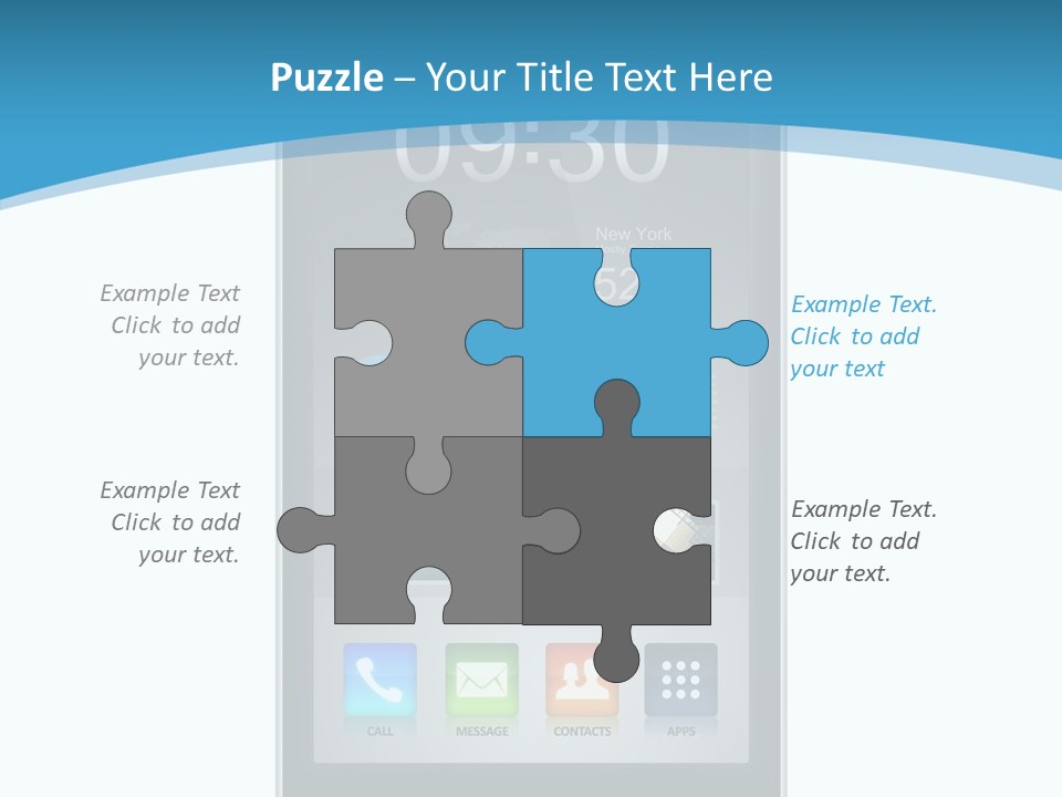 Isolated Mp Player Concept PowerPoint Template