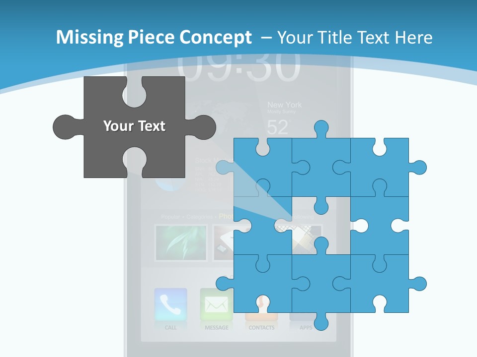Isolated Mp Player Concept PowerPoint Template
