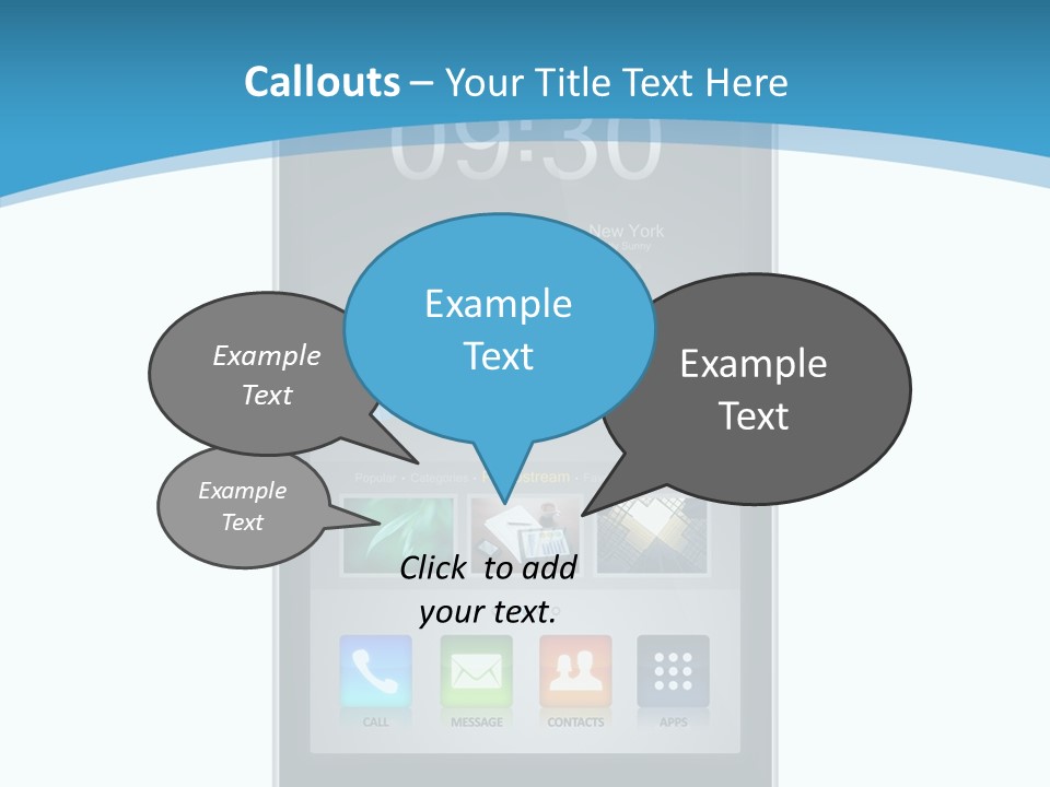 Isolated Mp Player Concept PowerPoint Template