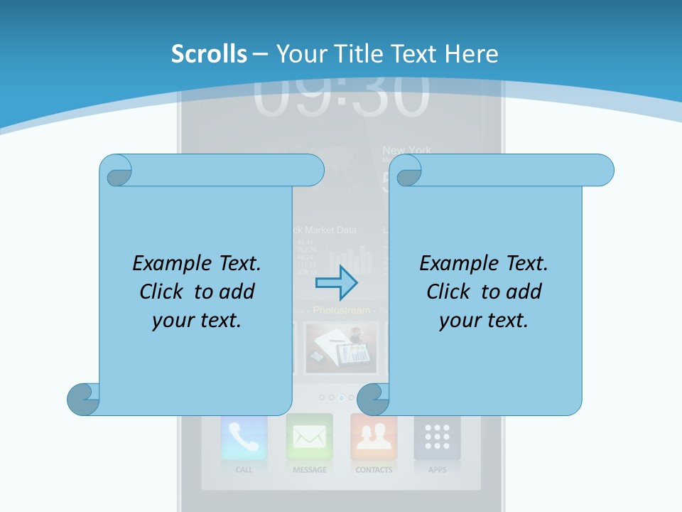 Isolated Mp Player Concept PowerPoint Template