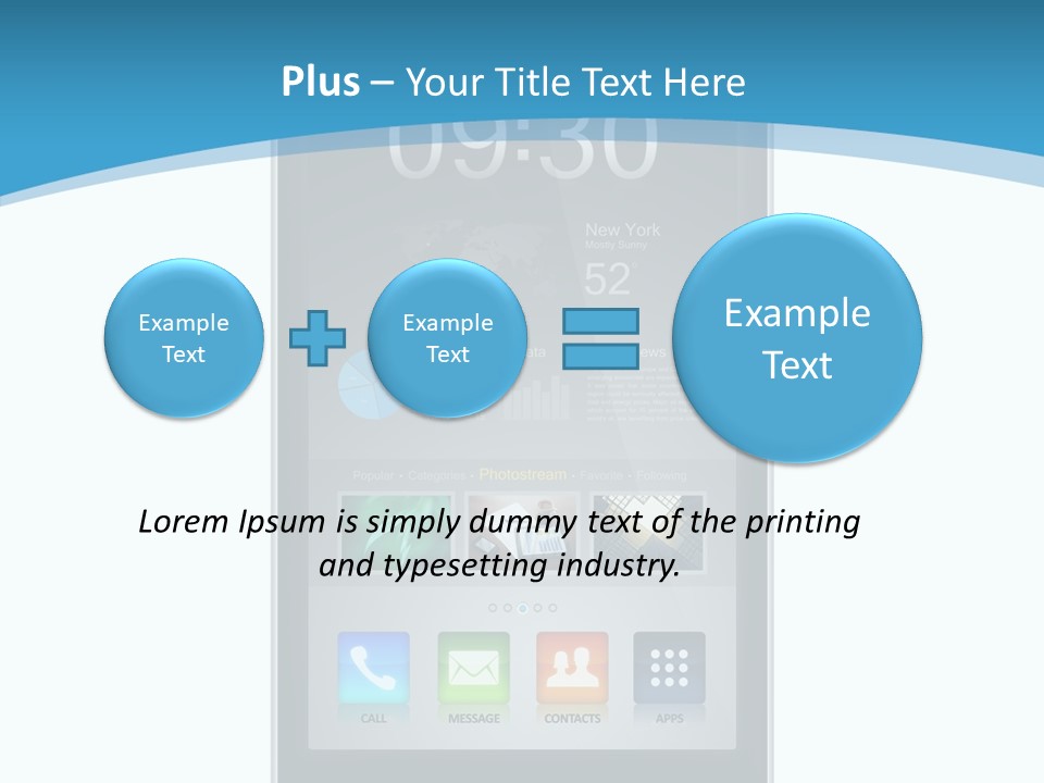 Isolated Mp Player Concept PowerPoint Template