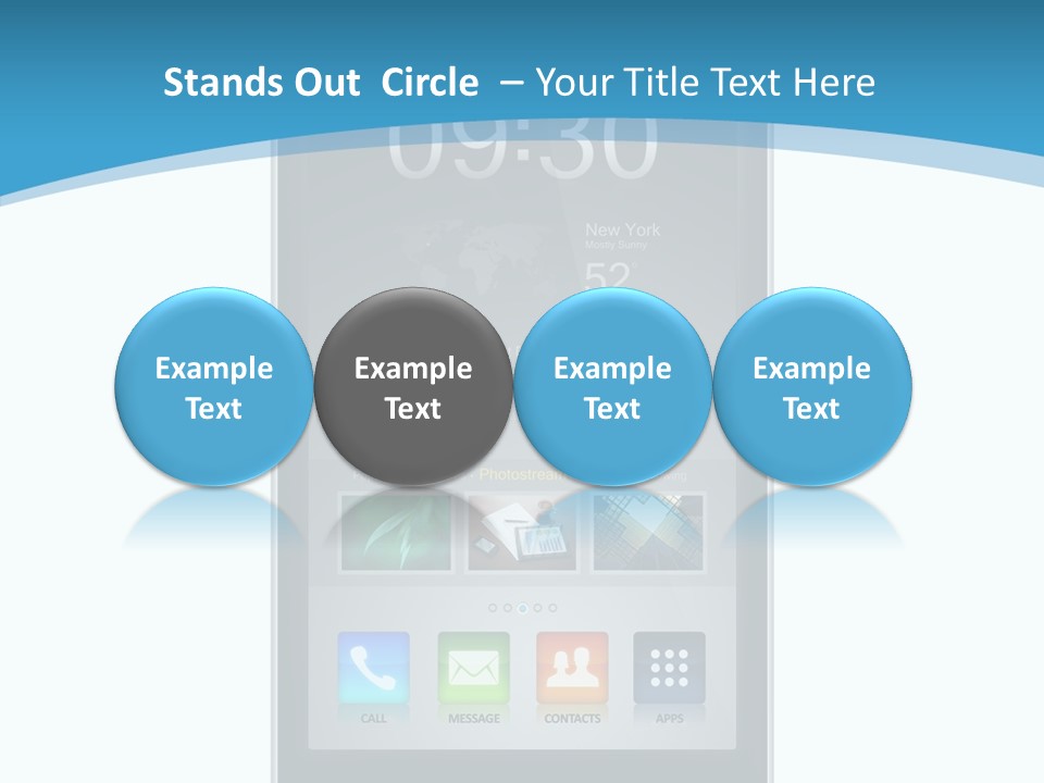 Isolated Mp Player Concept PowerPoint Template