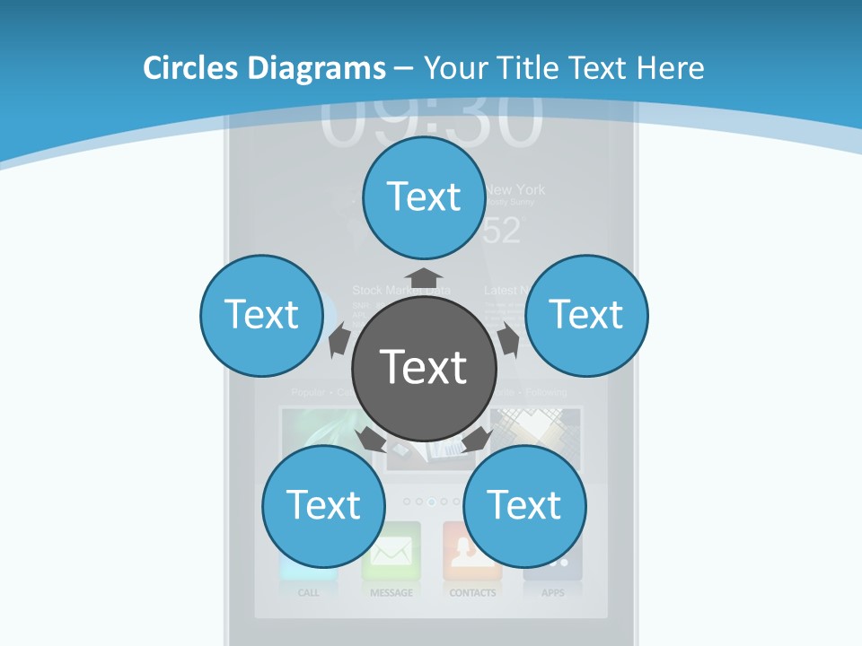Isolated Mp Player Concept PowerPoint Template