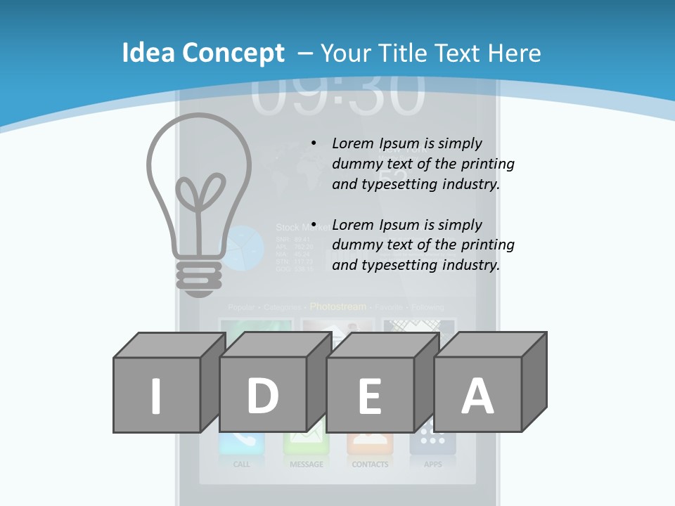 Isolated Mp Player Concept PowerPoint Template