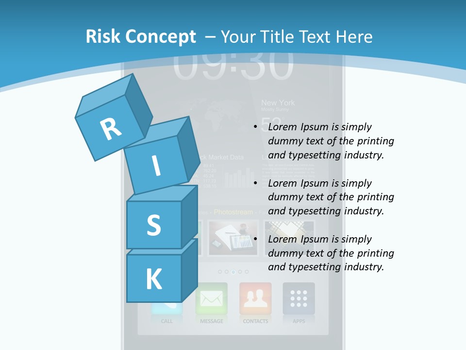 Isolated Mp Player Concept PowerPoint Template