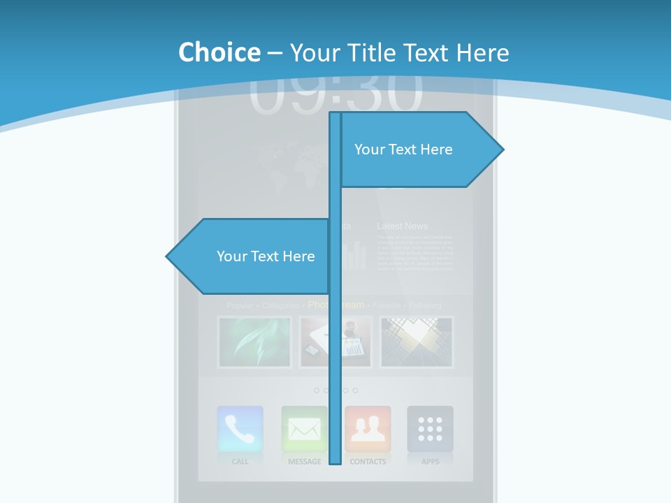 Isolated Mp Player Concept PowerPoint Template