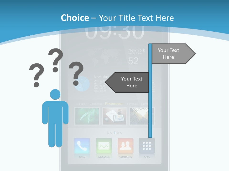 Isolated Mp Player Concept PowerPoint Template