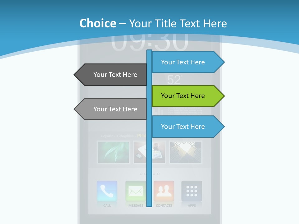 Isolated Mp Player Concept PowerPoint Template