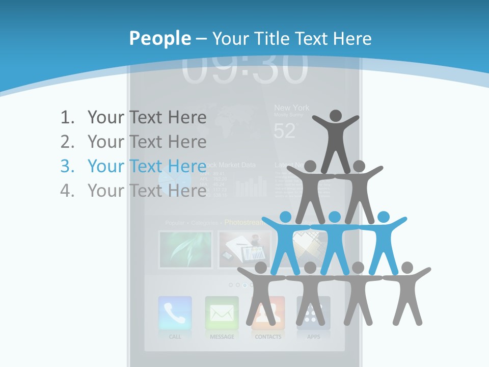 Isolated Mp Player Concept PowerPoint Template