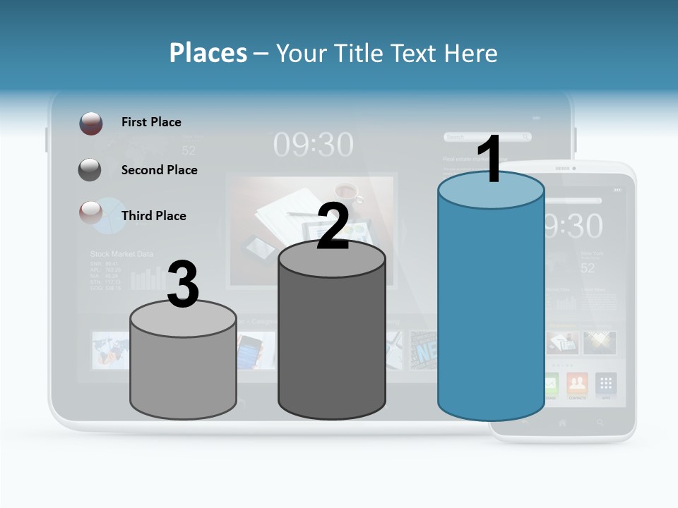 Realistic Concept Tablet PowerPoint Template
