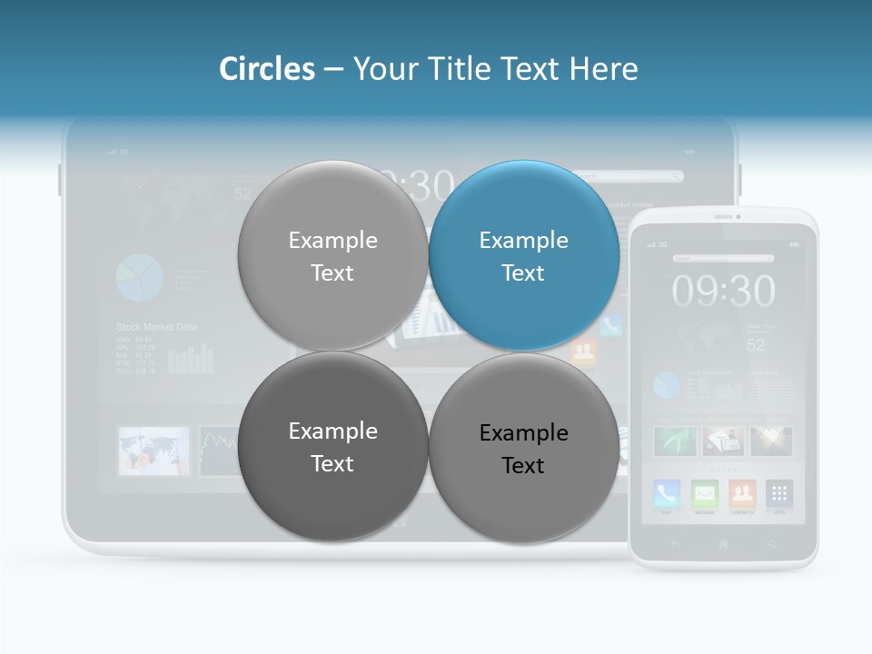 Realistic Concept Tablet PowerPoint Template
