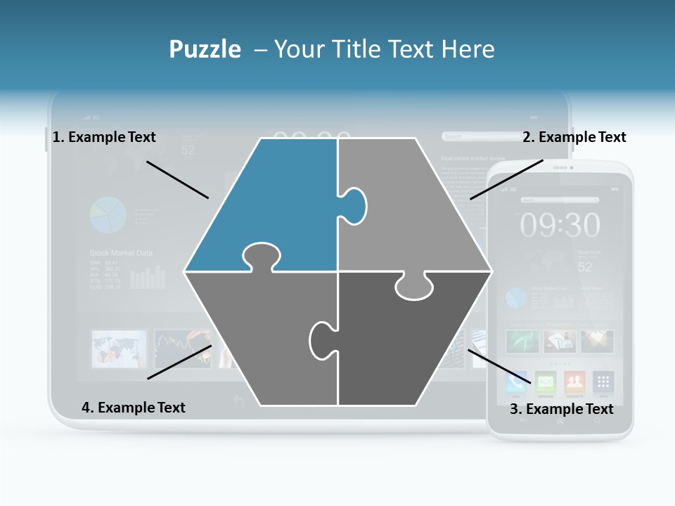 Realistic Concept Tablet PowerPoint Template