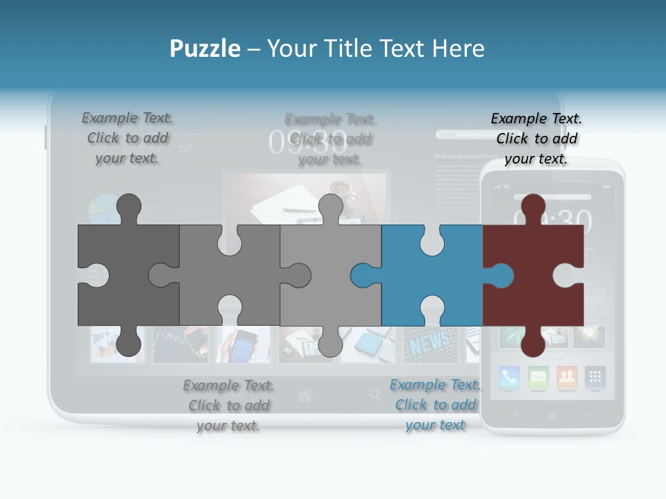 Realistic Concept Tablet PowerPoint Template