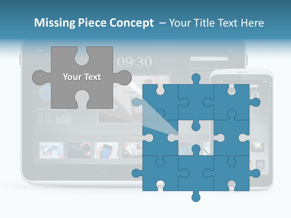 Realistic Concept Tablet PowerPoint Template