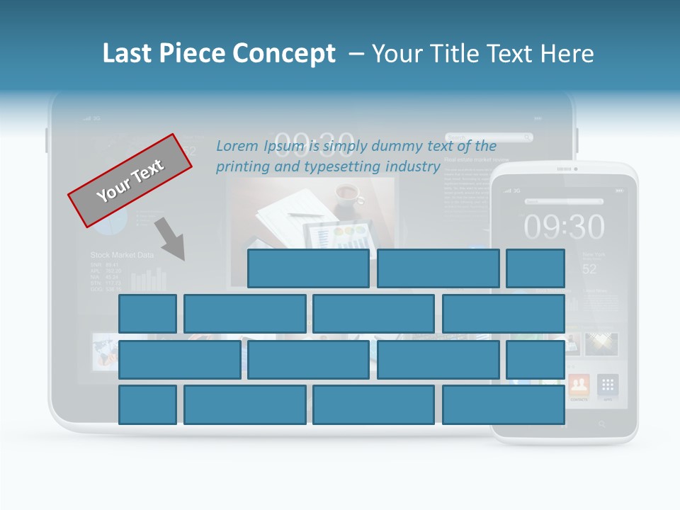 Realistic Concept Tablet PowerPoint Template