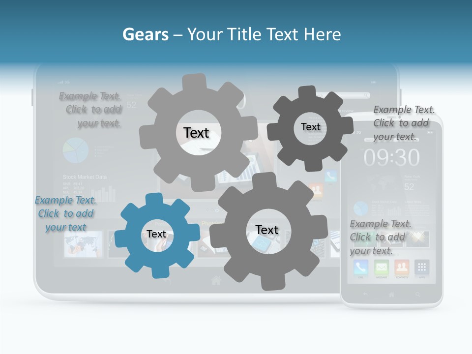 Realistic Concept Tablet PowerPoint Template