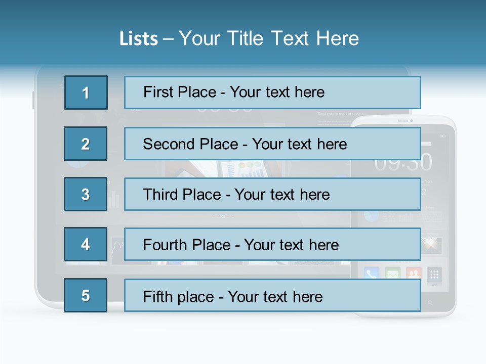 Realistic Concept Tablet PowerPoint Template