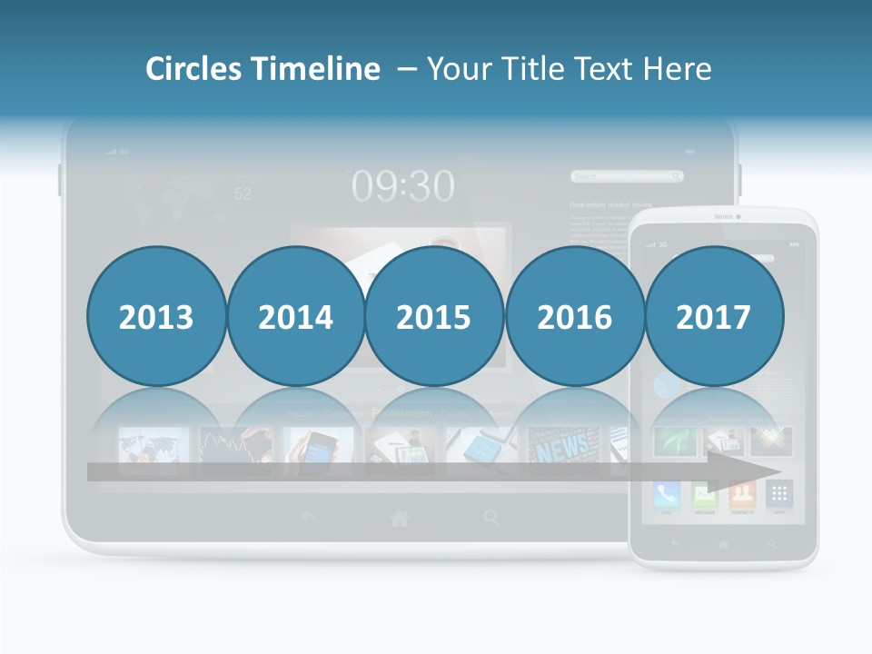 Realistic Concept Tablet PowerPoint Template