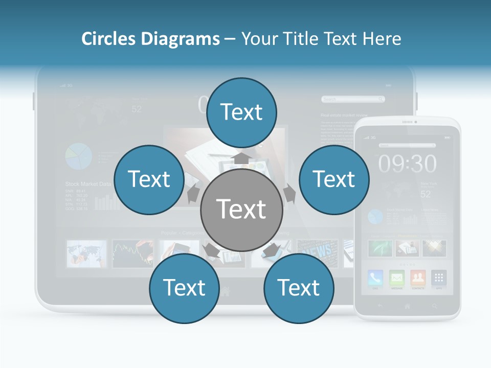 Realistic Concept Tablet PowerPoint Template