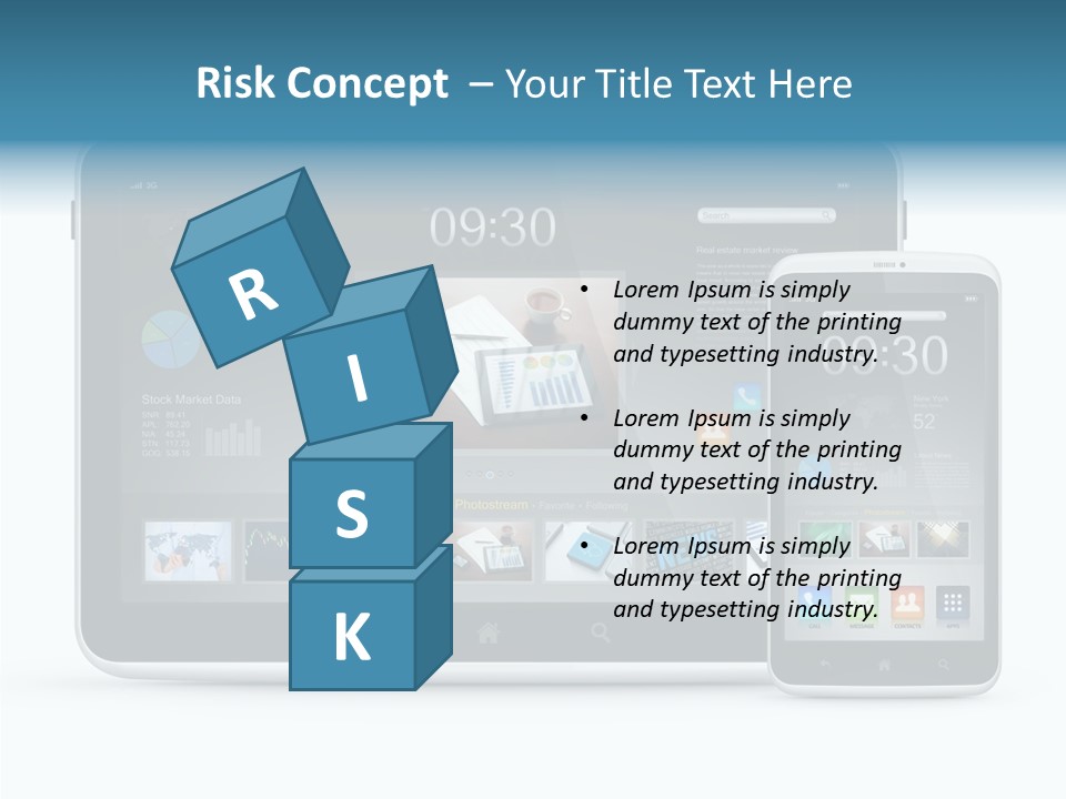 Realistic Concept Tablet PowerPoint Template