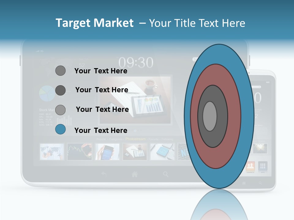 Realistic Concept Tablet PowerPoint Template