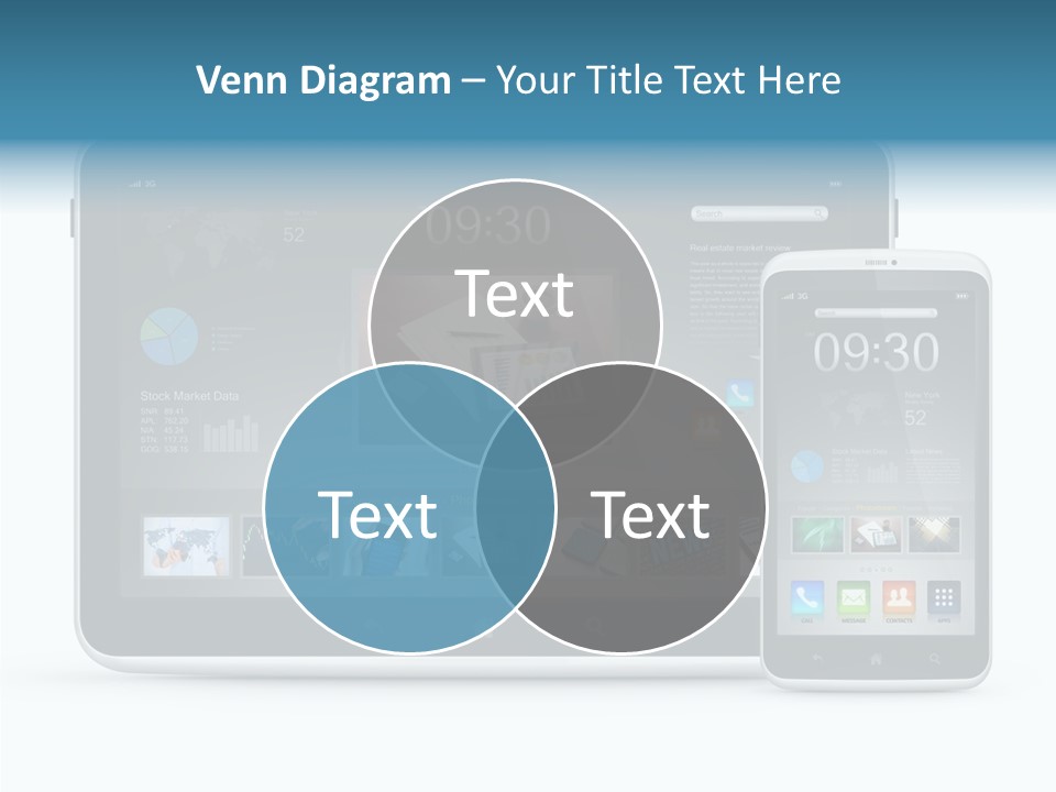 Realistic Concept Tablet PowerPoint Template