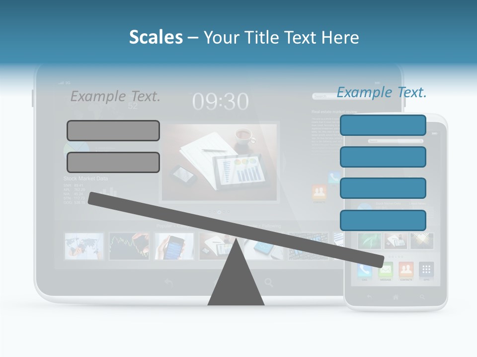 Realistic Concept Tablet PowerPoint Template
