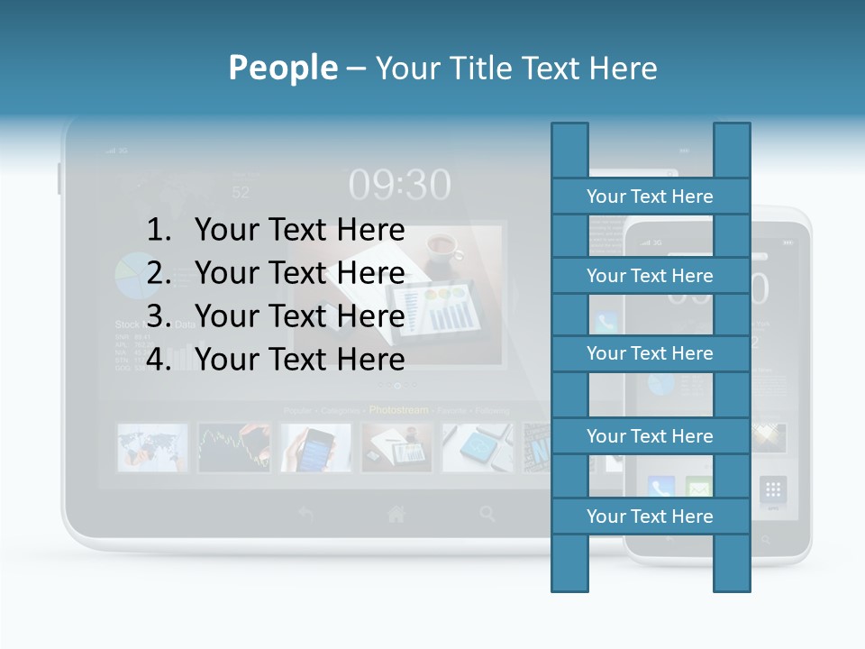 Realistic Concept Tablet PowerPoint Template