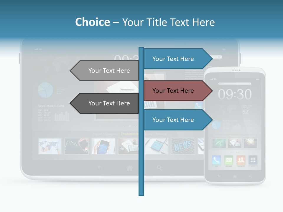 Realistic Concept Tablet PowerPoint Template