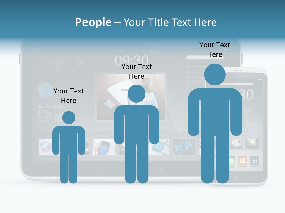 Realistic Concept Tablet PowerPoint Template