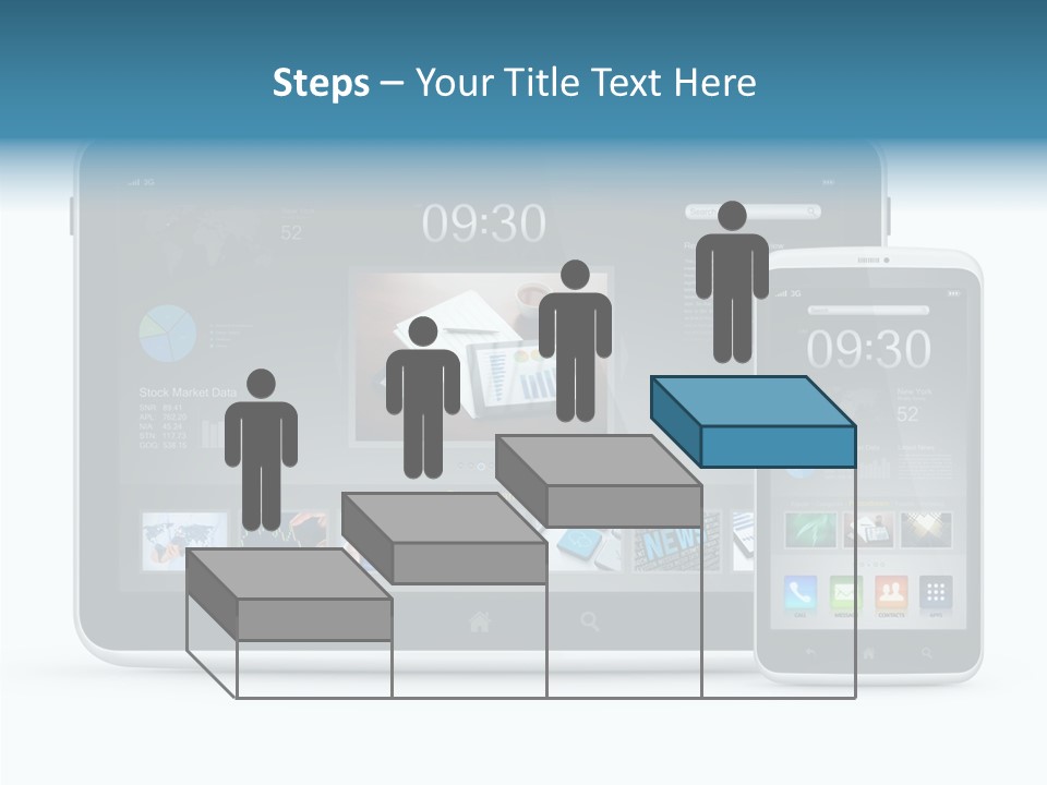 Realistic Concept Tablet PowerPoint Template