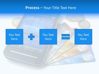 Cellphone Financial Trade PowerPoint Template