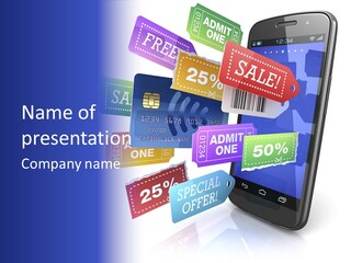 Marketing Finance Tablet PowerPoint Template