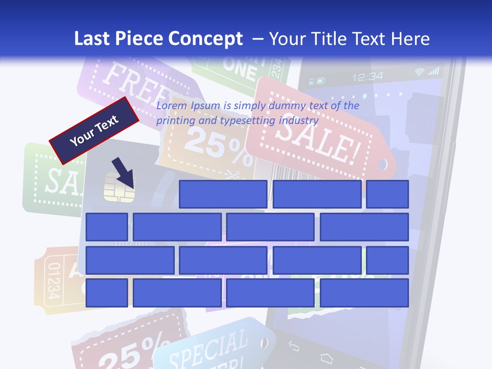 Marketing Finance Tablet PowerPoint Template