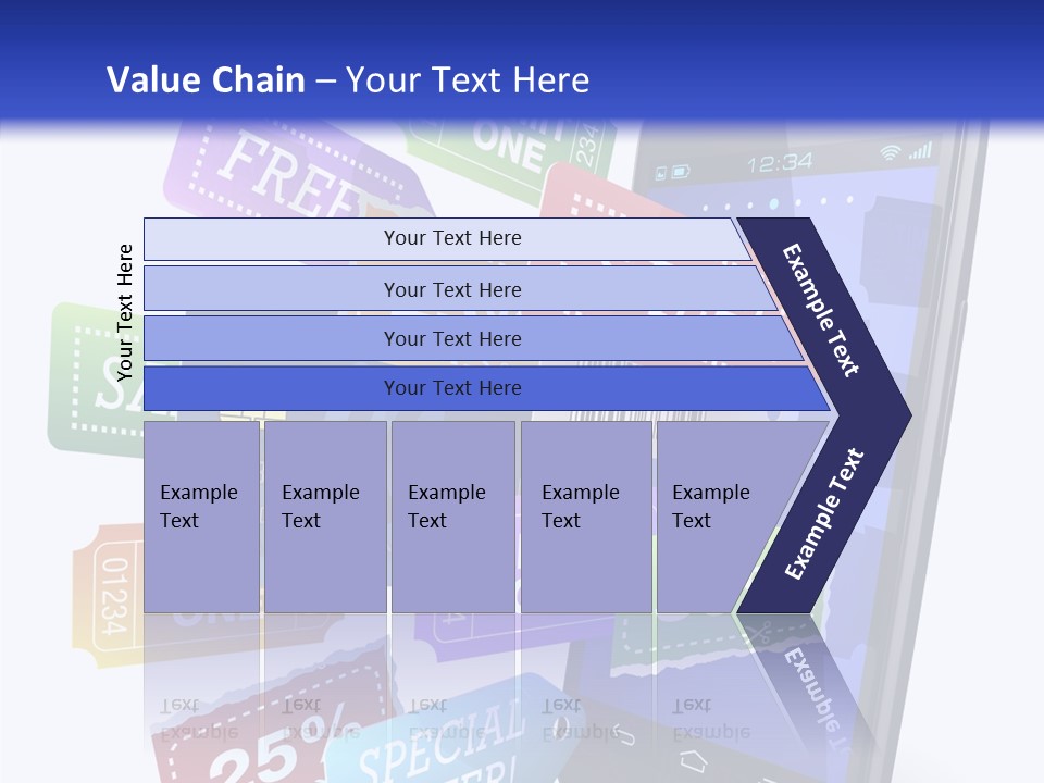 Marketing Finance Tablet PowerPoint Template