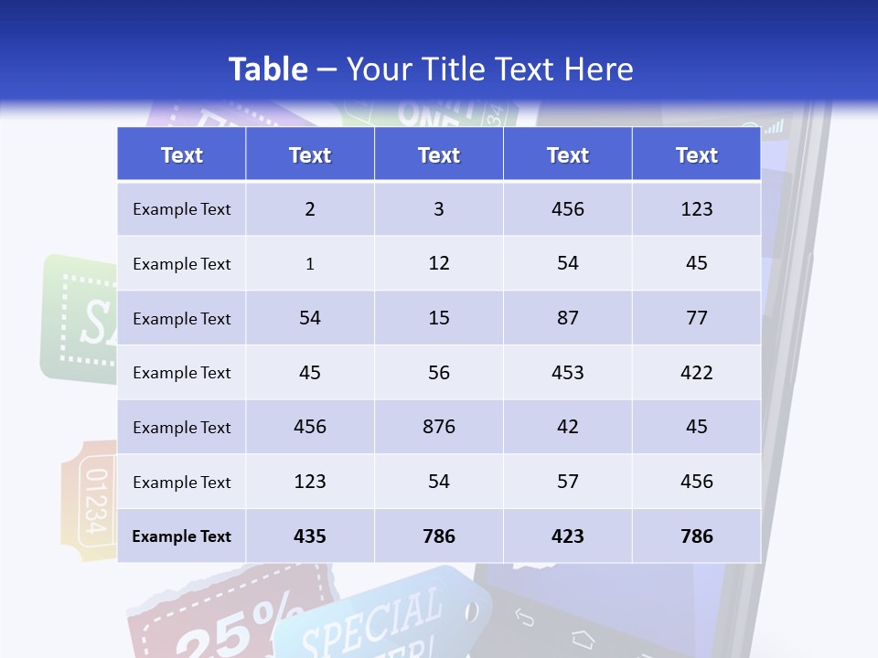 Marketing Finance Tablet PowerPoint Template