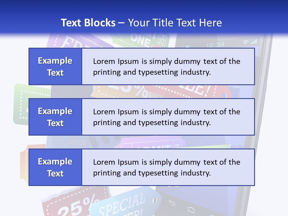 Marketing Finance Tablet PowerPoint Template