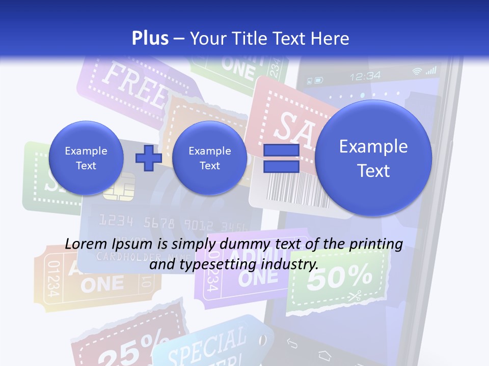 Marketing Finance Tablet PowerPoint Template