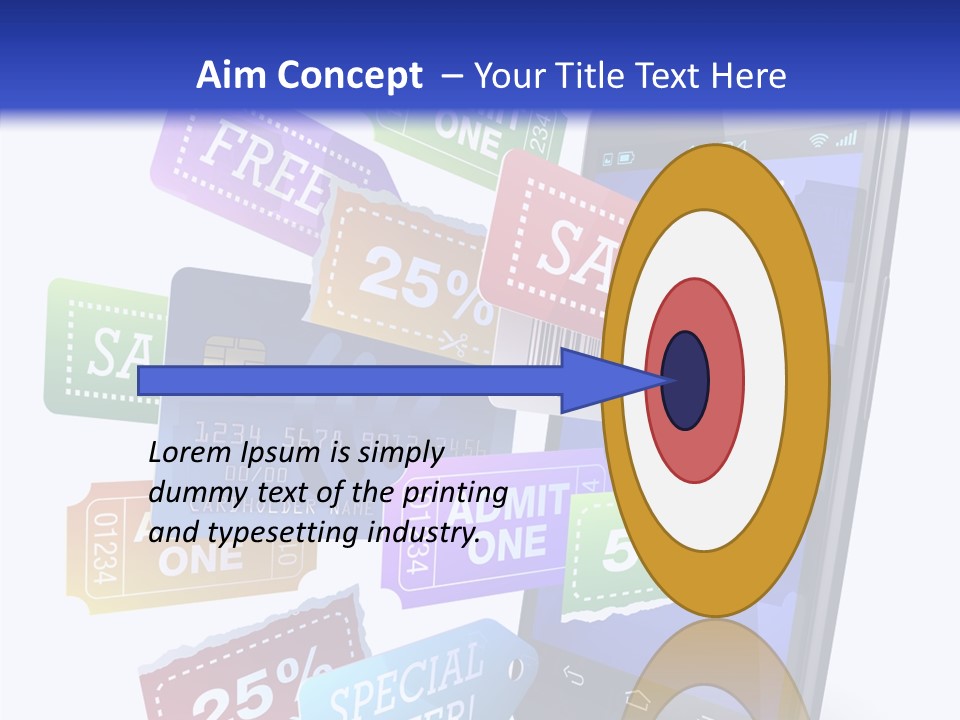 Marketing Finance Tablet PowerPoint Template