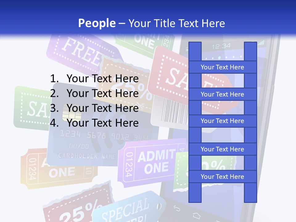 Marketing Finance Tablet PowerPoint Template