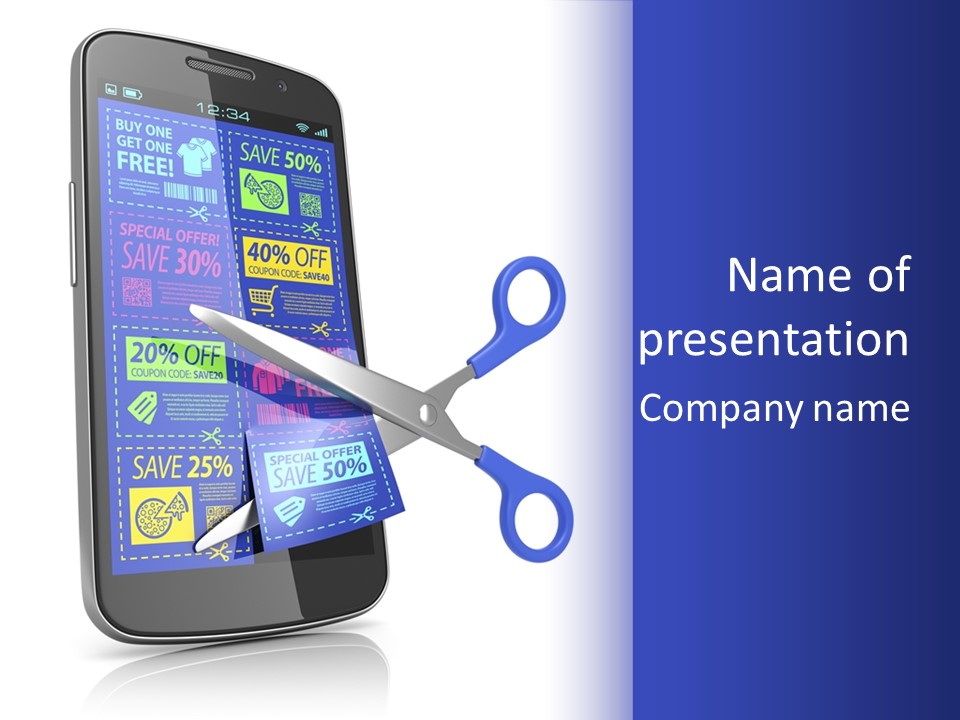 Phone Mobility Card PowerPoint Template