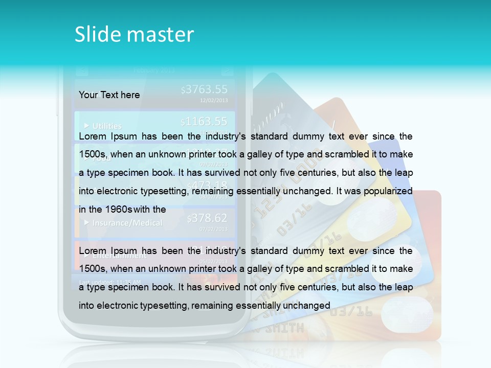 Purchase Payment Smartphone PowerPoint Template